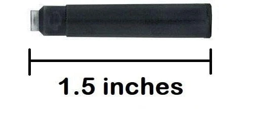 24 Standard International Short Fountain Pen Ink Cartridges, Legal Blue 2 24 Standard International Short Fountain Pen Ink Cartridges, Legal Blue - Image 2