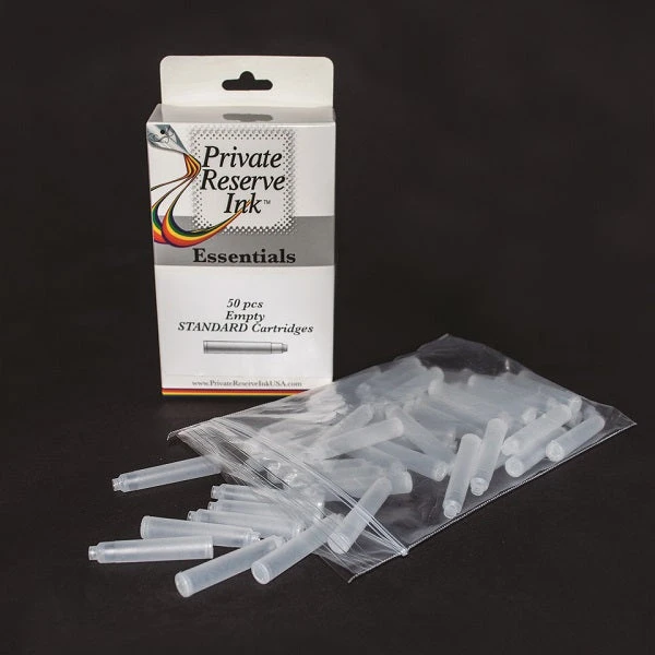Private Reserve Essentials Empty Refillable Fountain Pen Ink Cartridges, 50 Pack 1 Private Reserve Essentials Empty Refillable Fountain Pen Ink Cartridges, 50 Pack