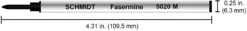 Schmidt Fiber Tip Marker Rollerball Pen Refills, 5020, Medium -Office Supply Shop 61 0izULk3L. AC SL1500