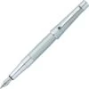 Cross® Cross Beverly Fountain Pen, Satin Chrome, Medium Nib