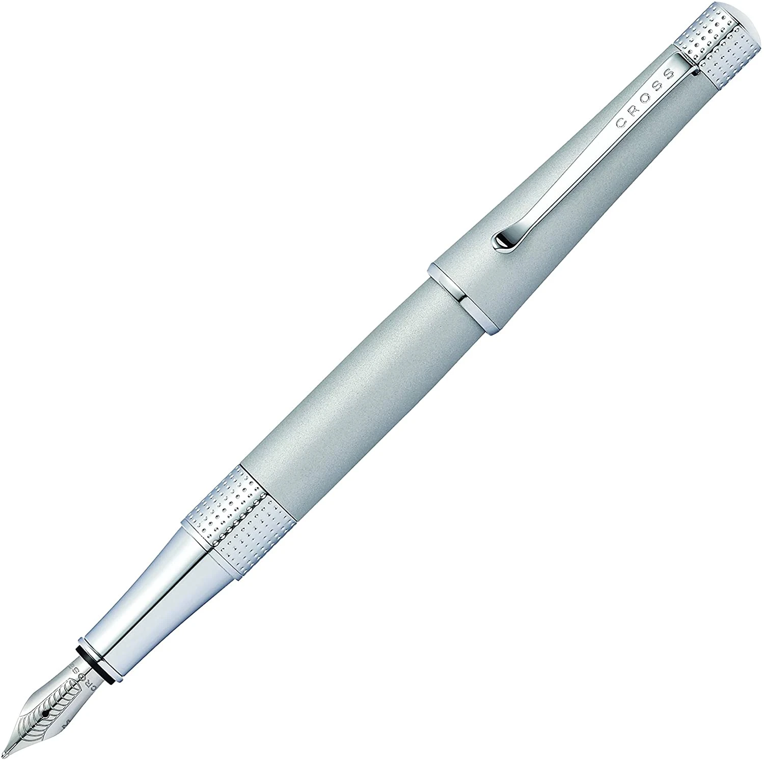 Cross® Cross Beverly Fountain Pen, Satin Chrome, Medium Nib 1 Cross® Cross Beverly Fountain Pen, Satin Chrome, Medium Nib