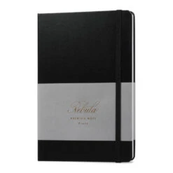 Nebula Premium Notepad, 90g White Paper, Ink Black