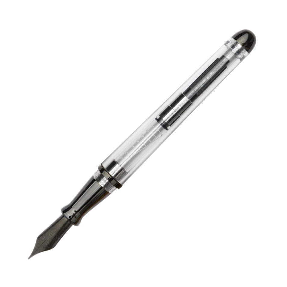 Pineider Avatar UR Demo Black Trim Clear Fountain Pen, Extra Fine