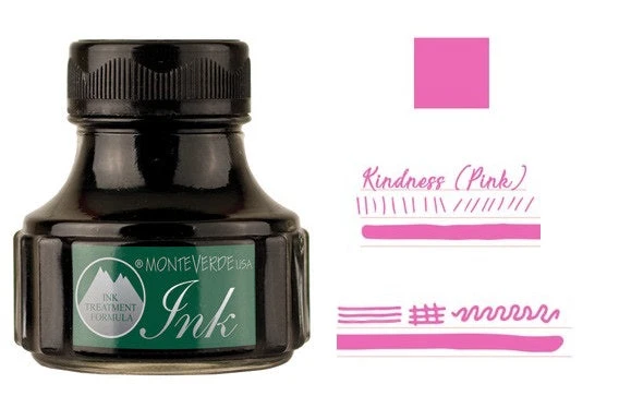 Monteverde 90ml Emotion Fountain Pen Ink Bottle, Kindness Pink 1 Monteverde 90ml Emotion Fountain Pen Ink Bottle, Kindness Pink