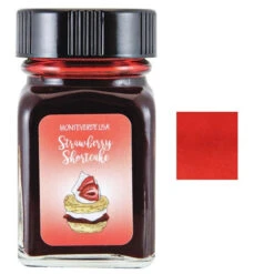 Monteverde 30ml Fountain Pen Ink Bottle, Sweet Life, Strawberry Shortcake