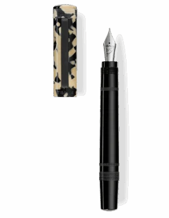 Tibaldi Perfecta Tortoise Beige Fountain Pen, Medium Nib