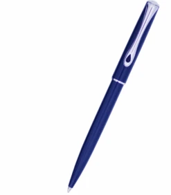 Diplomat Traveller EasyFLOW Ballpoint Pen, Navy Blue & Chrome