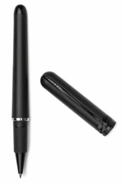 Pineider Avatar Rollerball Pen, Matte Black W/ Black Trim