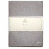 Pineider Notes Milano Leather Notebook, Silver Streak, Lined Ivory Paper