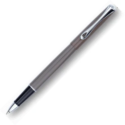 Diplomat Traveller Rollerball Pen, Taupe Grey & Chrome