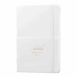 Nebula Premium Notepad, 90g White Paper, Snow White