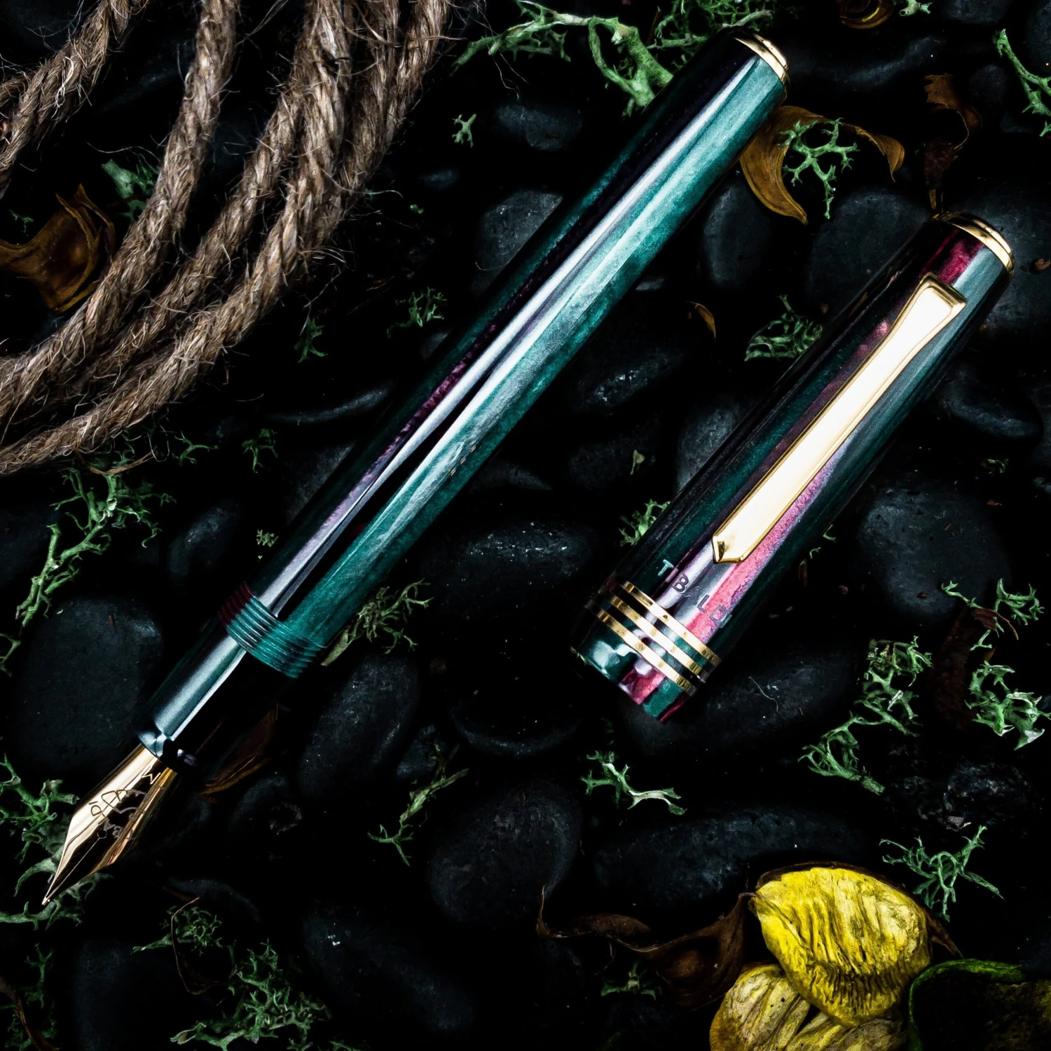 Tibaldi N60 Zazou Green Fountain Pen 2 Tibaldi N60 Zazou Green Fountain Pen - Image 2
