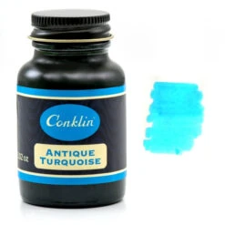Conklin Classic Fountain Pen Ink Bottle, Antique Turquoise, 60ml Glass Bottle