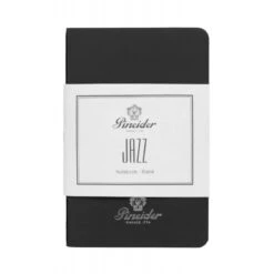 Pineider Notes Jazz Notebook, 80 Pages, 80 Gr Blank White Paper, Black