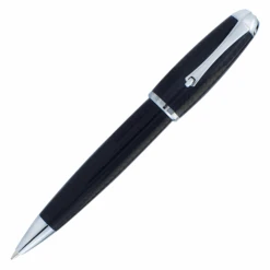 Monteverde Super Mega Carbon Fiber Ballpoint Pen, Chrome Trim