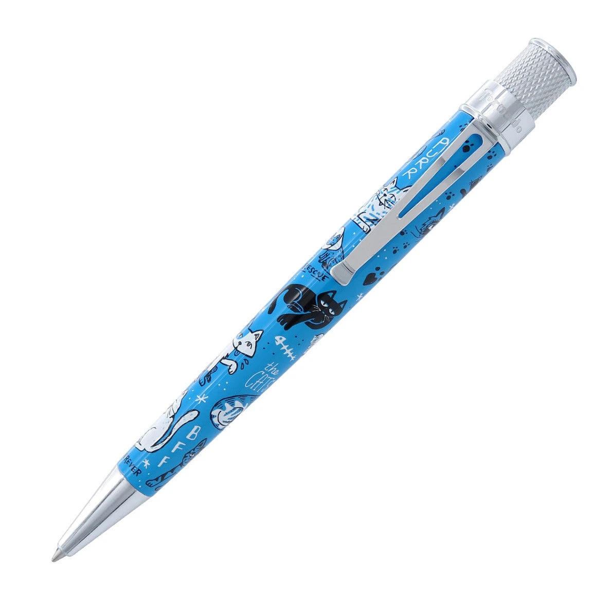 Retro 51 Tornado Rescue Ballpoint Pen, Cats 1 Retro 51 Tornado Rescue Ballpoint Pen, Cats