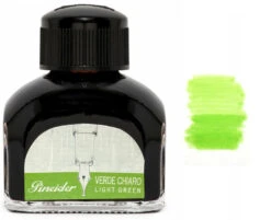 Pineider Fountain Pen Ink Bottle, 75ml Glass Bottle, Light Green