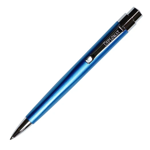 Diplomat Magnum Soft Touch Ballpoint Pen, Aegean Blue 1 Diplomat Magnum Soft Touch Ballpoint Pen, Aegean Blue