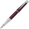 Cross® Cross Beverly Fountain Pen, Deep Red Lacquer & Chrome, Medium Nib