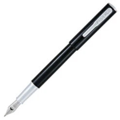 Conklin Coronet Fountain Pen, Black & Chrome