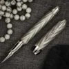 Pineider Jewelers Matrix Limited Edition Sterling Silver Rollerball Pen, Palladium Plated