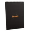 Rhodia Classic Notepads Top Wirebound 8 ¼ X 11 ¾ Graph Black 80 Sheets