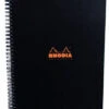 Rhodia Classic Notebook, Side Wirebound, Black, Graph, 9 X 11 ¾