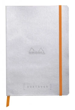 Rhodia Goalbook Journal, Dot Grid Paper, A5 Size, Silver